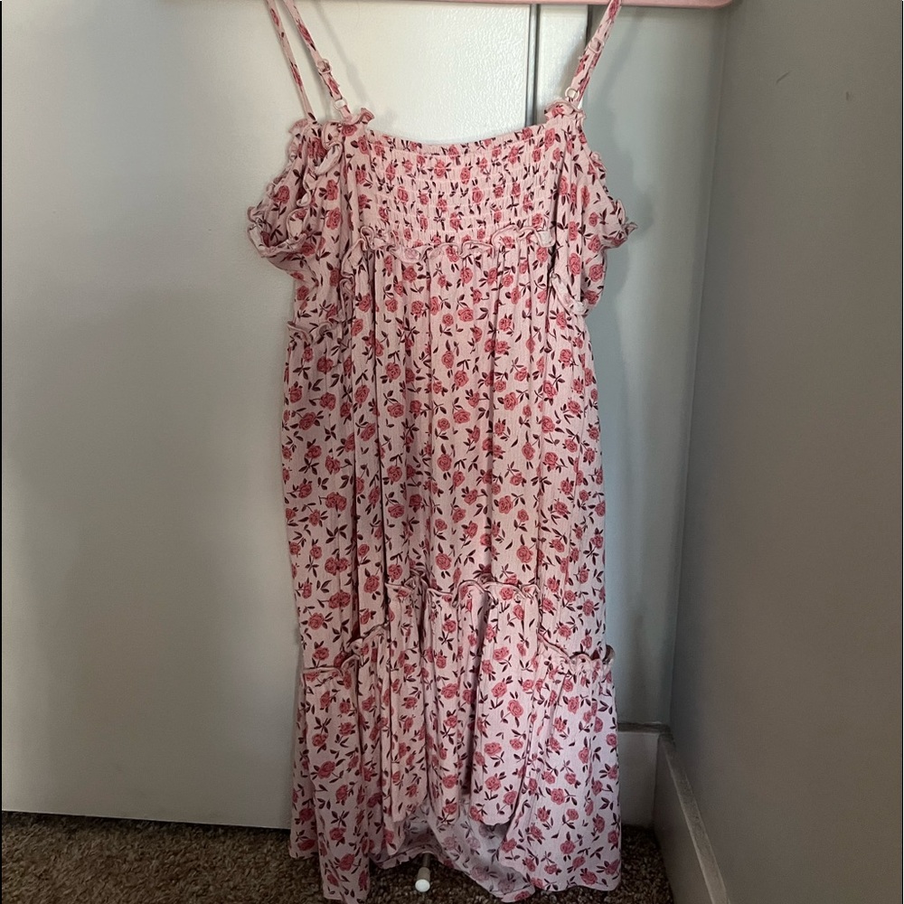 PacSun Pink Floral Dress - Picture 2 of 3